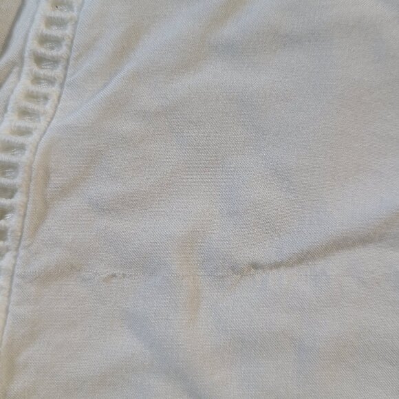 Xhilaration White Lace Tank Top Medium | Cotton Sleeveless Blouse w/ Buttons - Picture 6 of 6